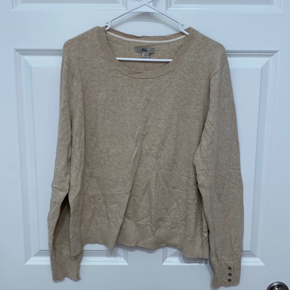 Tan lightweight sweater. Size XXL.